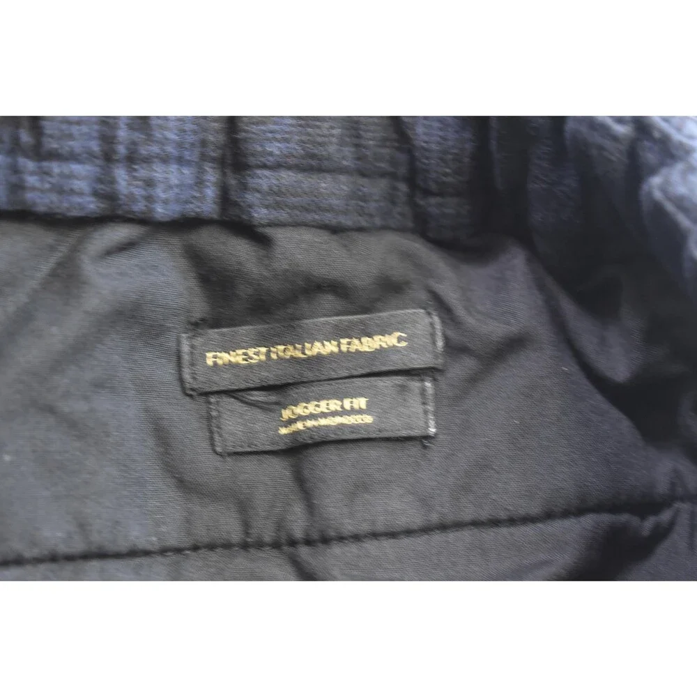 Massimo Dutti Jogger Pants Mens 36x30 Black Elastic Waist Finest Italian Fabric - Picture 7 of 11